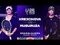 Barbora Krejcikova vs. Garbiñe Muguruza | 2021 WTA Finals Round Robin | WTA Match Highlights