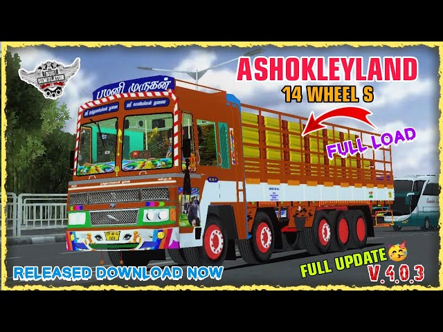 🤩🥳 NEW TN ASHOKLEYLAND 14 WHEEL LORRY MOD RELIESD DOWNLOAD IN TAMIL / FULL UPDATE #ashokleyland # class=