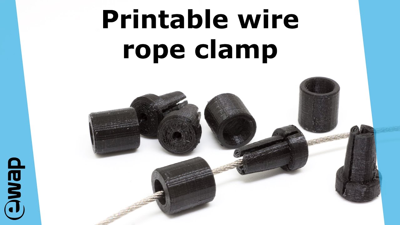 Printable wire rope clamp YouTube