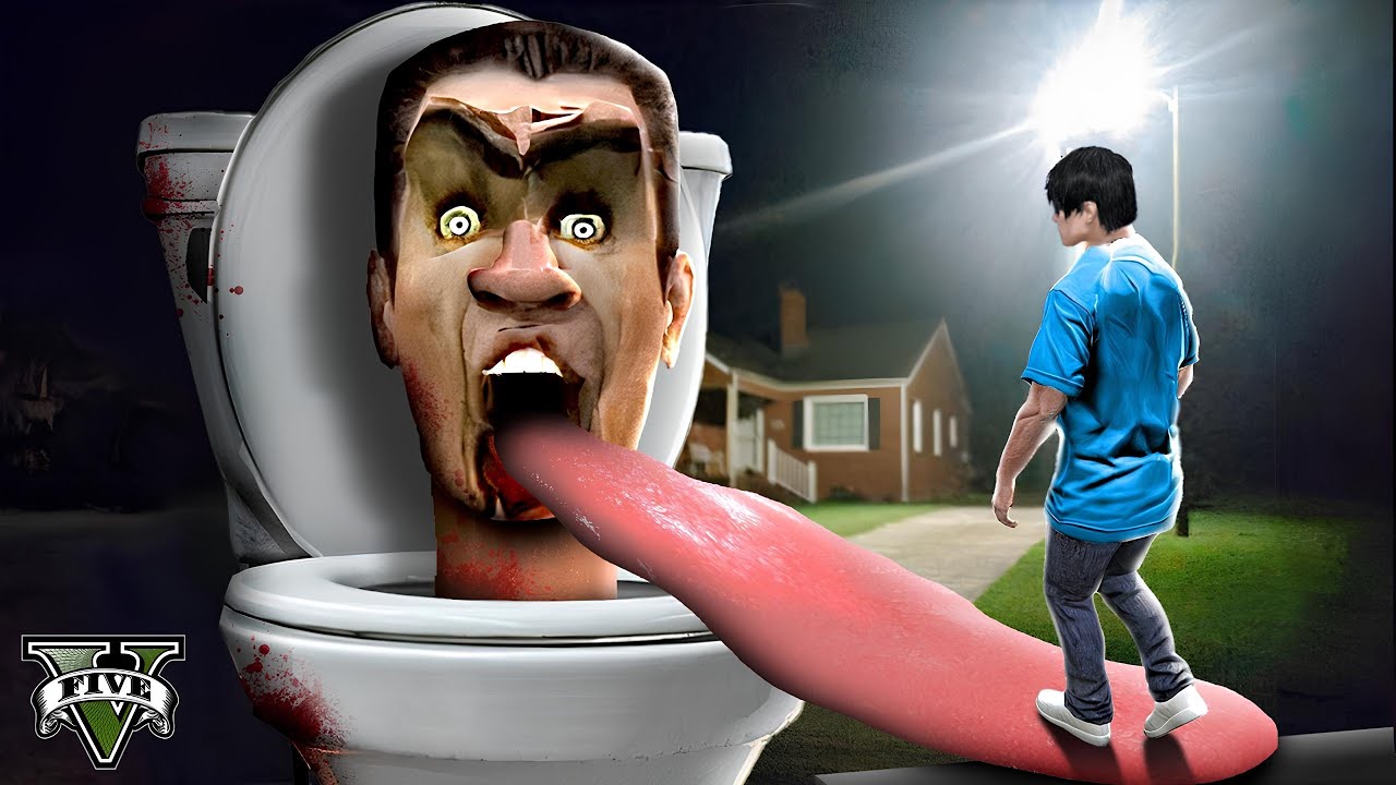 Skibidi Toilet ကြီးက ကျွန်တော့်ကိုဝါးစားသွားခဲ့တယ် | Skibidi Invasion in GTA V | SMART On Live