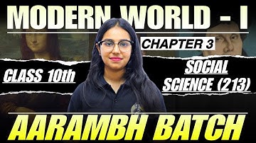 NIOS Class 10th Social Science (213) Chapter 3 Modern World -1 | Aarambh Batch