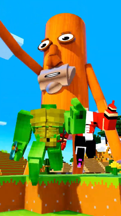 Tung Tung Sahur Arise When JJ and Mikey Cut the Tree - Maizen Minecraft Animation