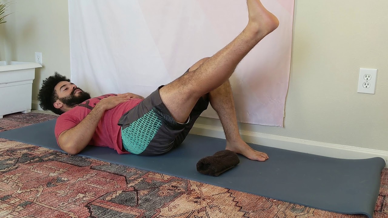 Straight leg raise with quad set YouTube