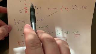 MA 250 Sec 9.3 Separable Differential Equations Part 2