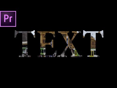 Video Premiere Pro CC 2022 - How To Create Transparent Text... - youtube