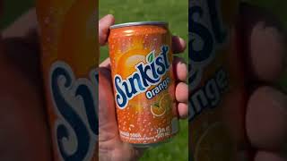 Drinking An Sunkist Orange Little Pop