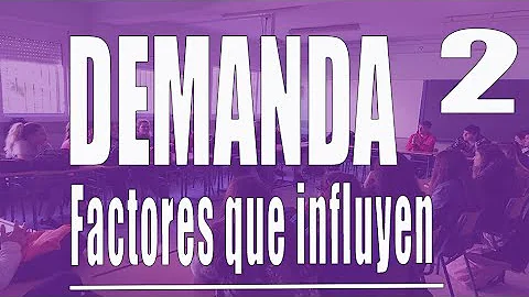 ¿Cuáles son los 4 factores distintos del precio que afectan a la demanda?