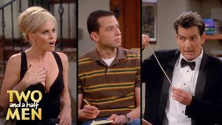 Scrabble Night interrupted | Two and a Half Men