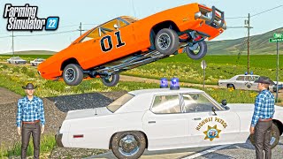 DUKES OF HAZZARD! ESCAPING ROSSCO & ENOS WITH THE GENERAL LEE! (ROLEPLAY)