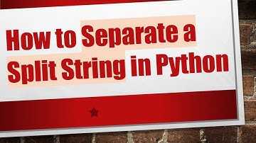 How to Separate a Split String in Python