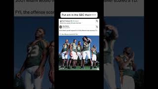 Legendary squad but let them play in the SEC tho👀👀 #shorts #cfb #sports