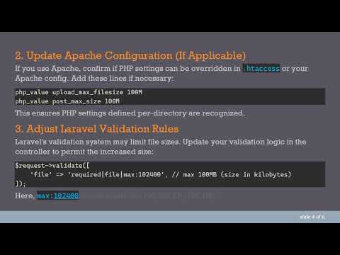 Fixing Laravel PostTooLargeException: Handling File Upload Size Limits
