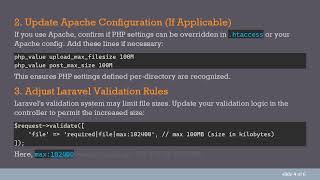 Fixing Laravel PostTooLargeException: Handling File Upload Size Limits