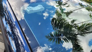 Where do you place your Sunpass on a Subaru with eyesight