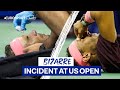 Rafael nadal receives treatment after smacking himself in the face  2022 us open  eurosport tennis