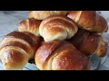 БУЛОЧКИ.СДОБНЫЕ РОГАЛИКИ.Авторский рецепт.Bagels.Brötchen Hefeteig.Bread yeast dough.