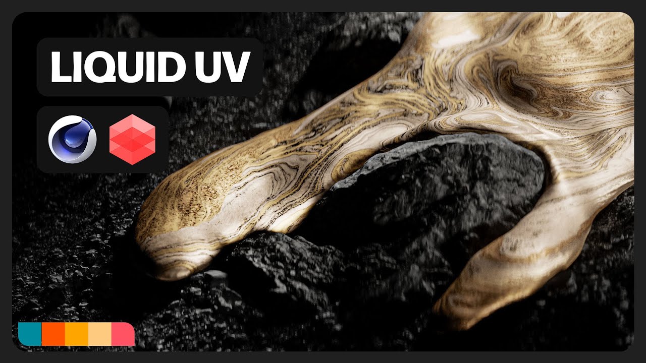 Жидкость с UV-разверткой в ​​Cinema 4D