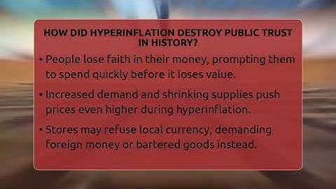 How Did Hyperinflation Destroy Public Trust In History? - Inflation Insight Channel
