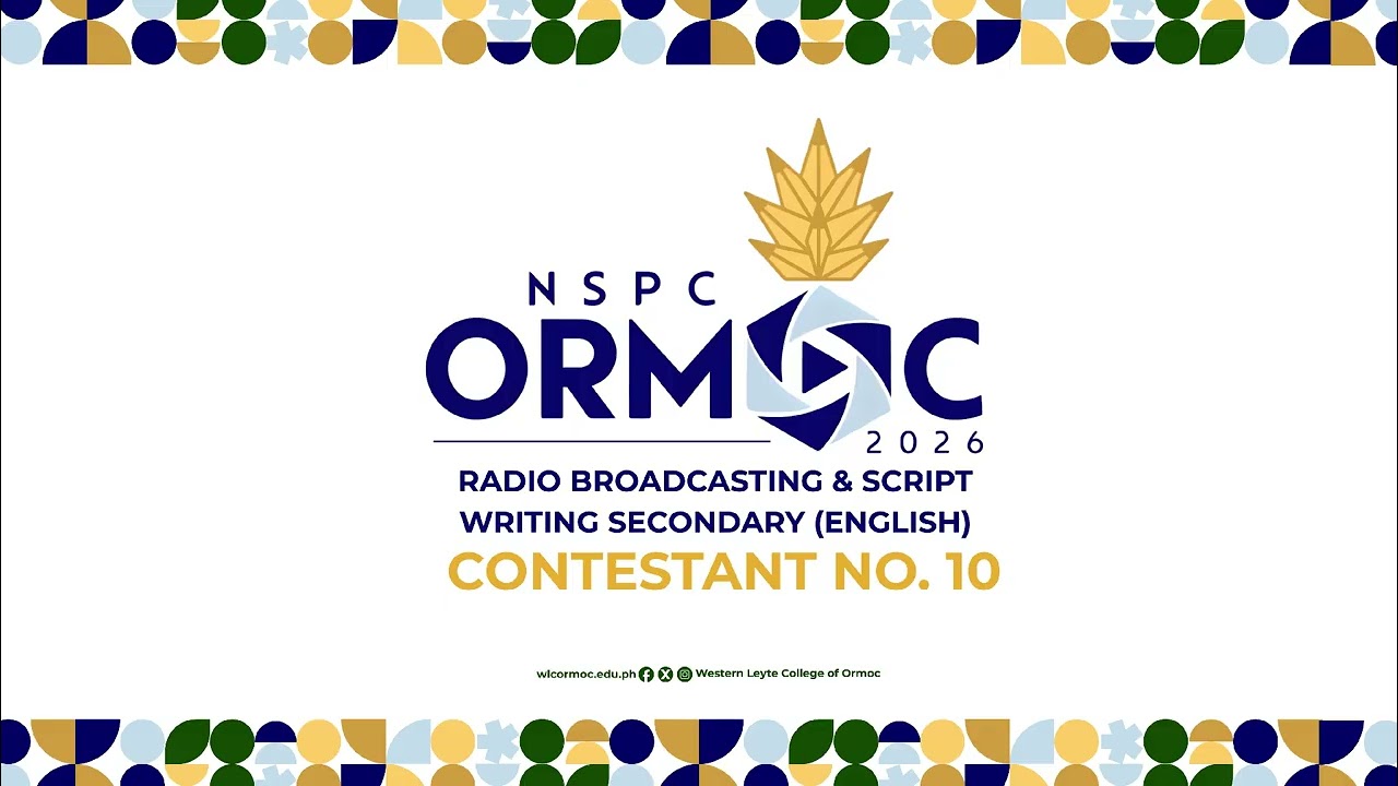 2026 NSPC Scriptwriting & Broadcasting for Radio, Secondary English | ENTRY #10 NCR Metro Manila