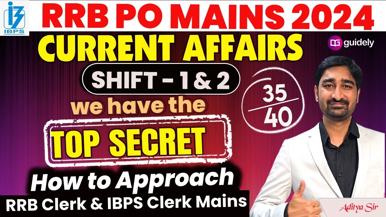 RRB Clerk & IBPS Clerk Mains GA Strategy | GA Questions Asked in RRB PO ...