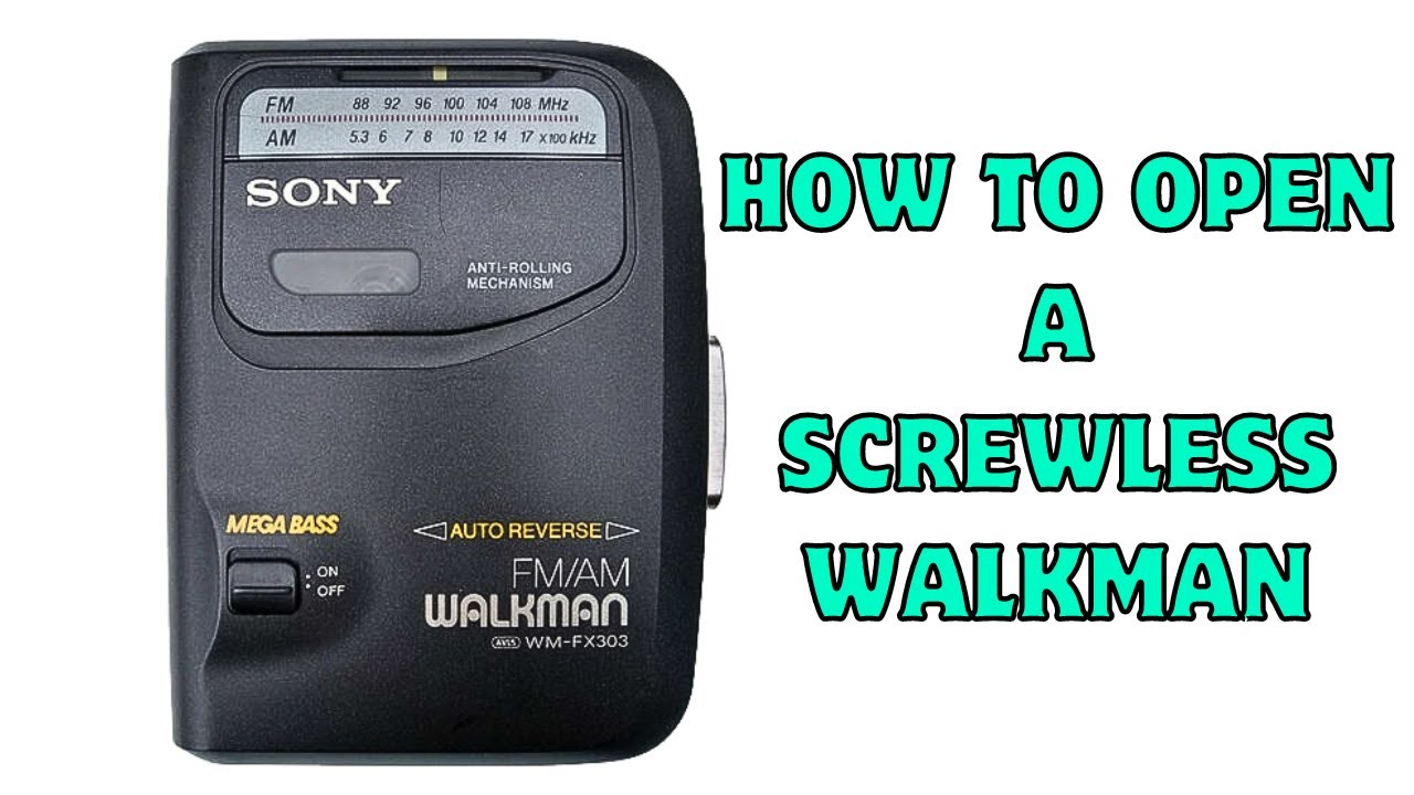 How To Open A Screwless Walkman || SONY WM-FX303 - YouTube