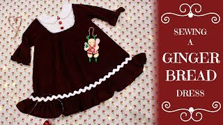 Sewing A Gingerbread Themed Dress
