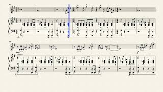 Arturo Marquez. Danzon No.2. Arrangement for Duo: Violin & piano chords