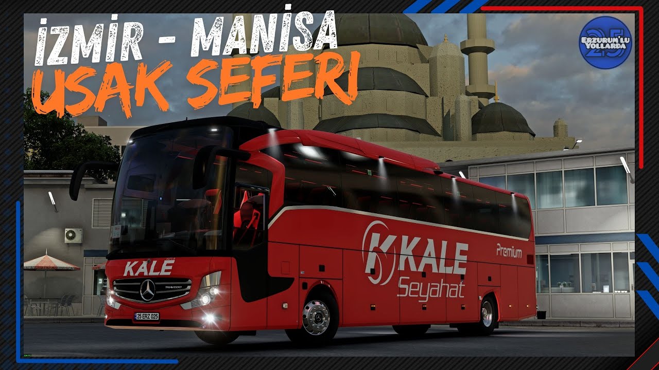 🚌 Travego 16 SHD 2025 | İzmir - Manisa - Uşak Seferi | Roexented TR Map | ETS 2 1.57