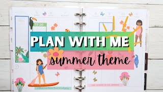 plan with me! Summer Theme Squad Goals Stickerbook! #planneraddict #plannercommunity