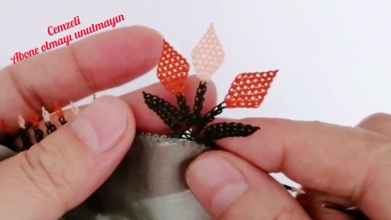 72.anlatım. Mini 3lü gala çiçeği modeli yapımı..