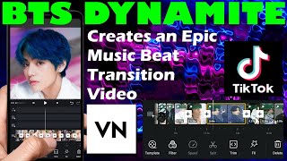 TUTORIAL EDIT VIDEO TRANSISI VN LAGU BTS DYNAMITE screenshot 4