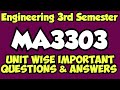 MA3303|Important questions|Probability and Complex Function|Important questions|Engineering king|