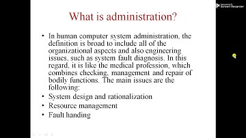 System & Network Administration   Lecture 2