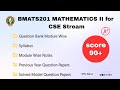 BMATS201 Mathematics ll CSE Stream Important Questions | M2 VTU 22 Scheme Important Questions