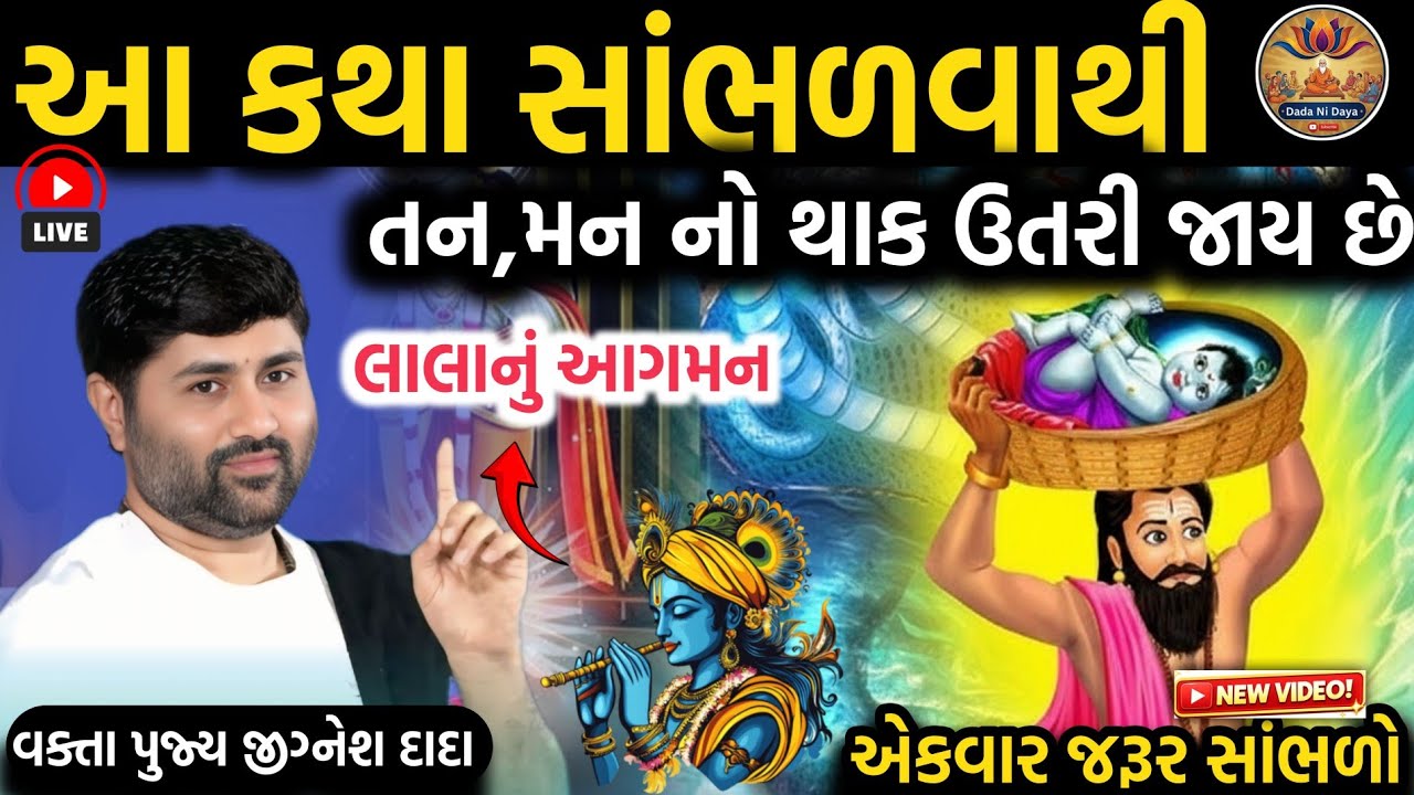 આ કથા સાંભળવાથી તન,મન નો થાક ઉતરી જાય છે ❤️ || સાંભળો જીગ્નેશ દાદા ની કથા || by sant jigneshdada 