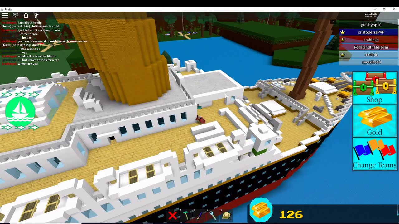 Gigantic Titanic Build A Boat For Treasure - roblox titanic trolling