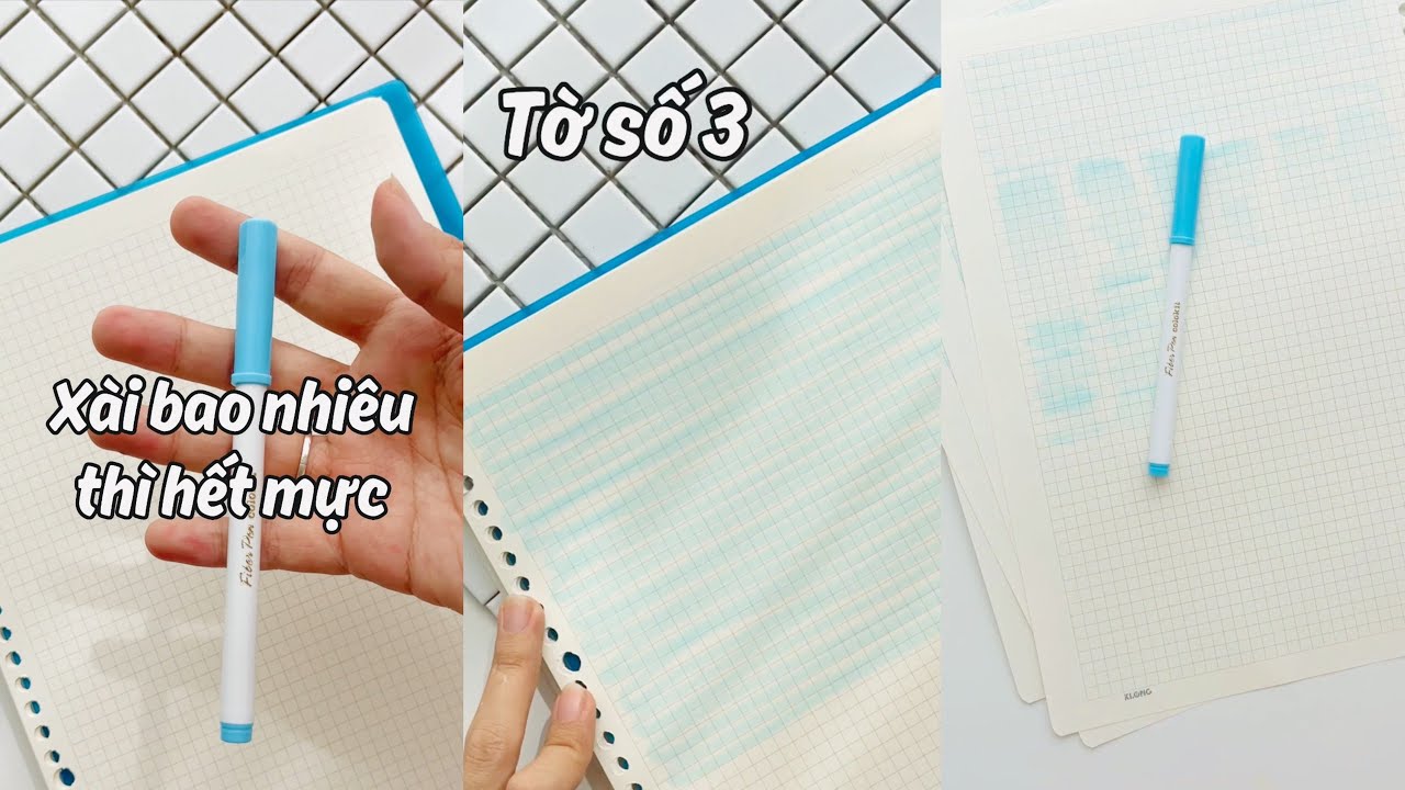 1 Cây Fiber Pen Xài Bao Nhiêu Thì Hết Mực ll Happy... - youtube