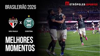 São Paulo 1 x 1 Coritiba | Melhores Momentos | Brasileirão 2026