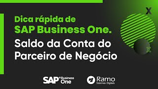 Saldo da Conta do Parceiro de Negócio no SAP Business One