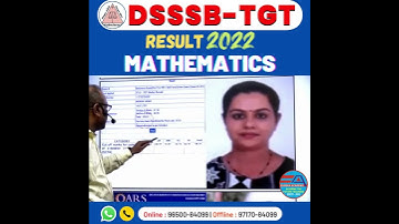DSSSB TGT MATHEMATICS | RESULT 2022 | SELECTED STUDENT | BY A.K. SRIVASTAVA SIR || EUREKA ACADEMY ||