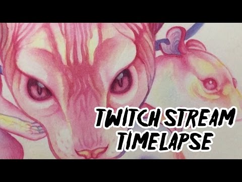 The Sphynx & the Rat // Watercolor Time Lapse