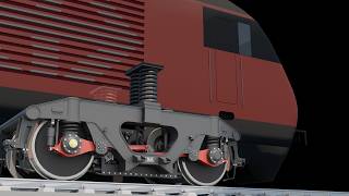 Self-steering axles: SBB Re 460 Bogie