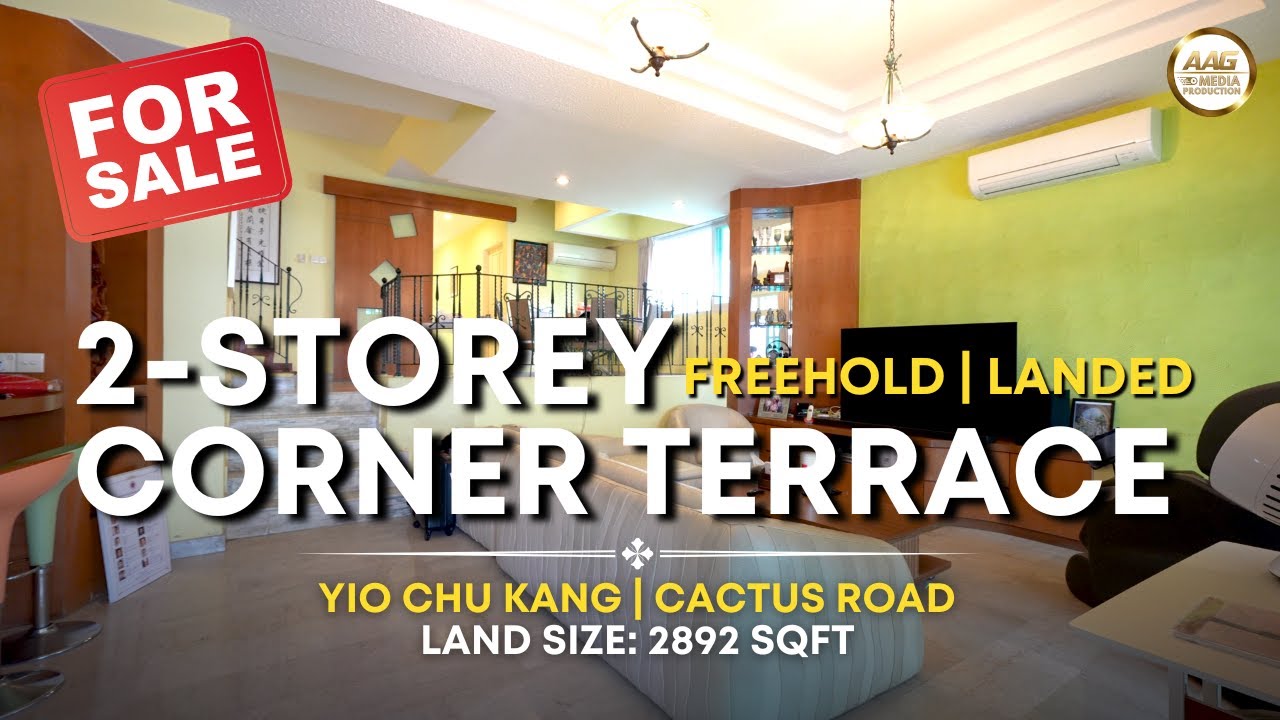 Singapore Landed Property Home Tour | 2 Storey Freehold Corner Terrace | Cactus Road | District 28