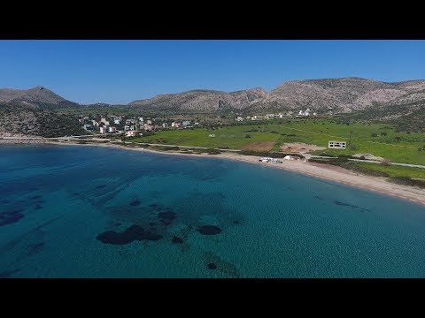 Η παραλία του Χάρακα ΑΝΩΘΕΝ - Aerial video by drones Dji