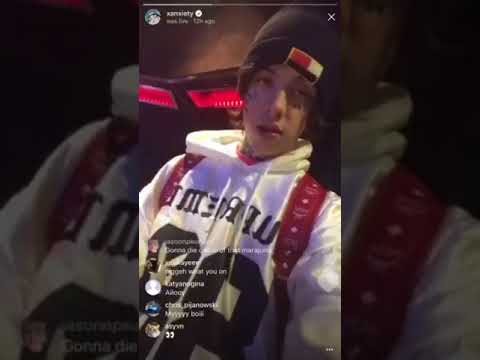 Lil Xan high asf in the studio previews new song
