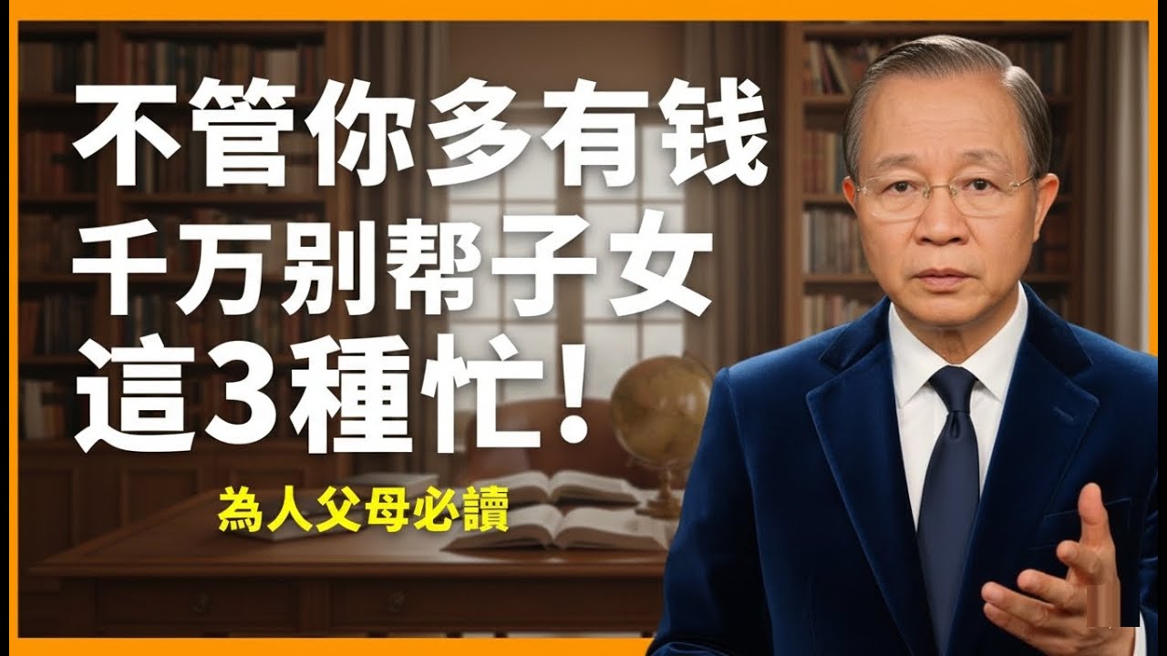 幫這些忙？你以為是愛，其實是在害！多數父母，就是敗在這三個忙！ #人生智慧 #命理 #哲學 #曾仕強 #易經 #正能量
