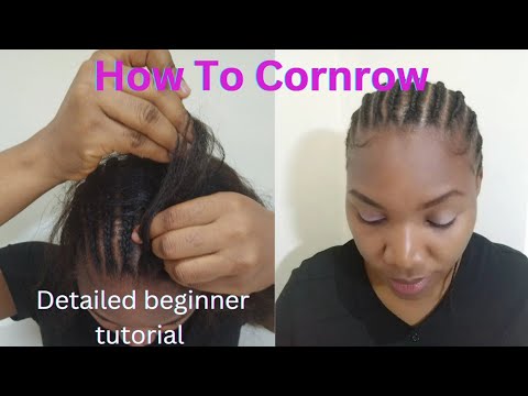  How To Cornrow Your own Hair For Beginners. - YouTube