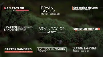 Minimal Lower Thirds Macro | Davinci Resolve Template