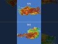 Sea Level Rise: 🇹🇷 Turkey vs Austria 🇦🇹 🌊#sealevelrise #map #turkey #austria