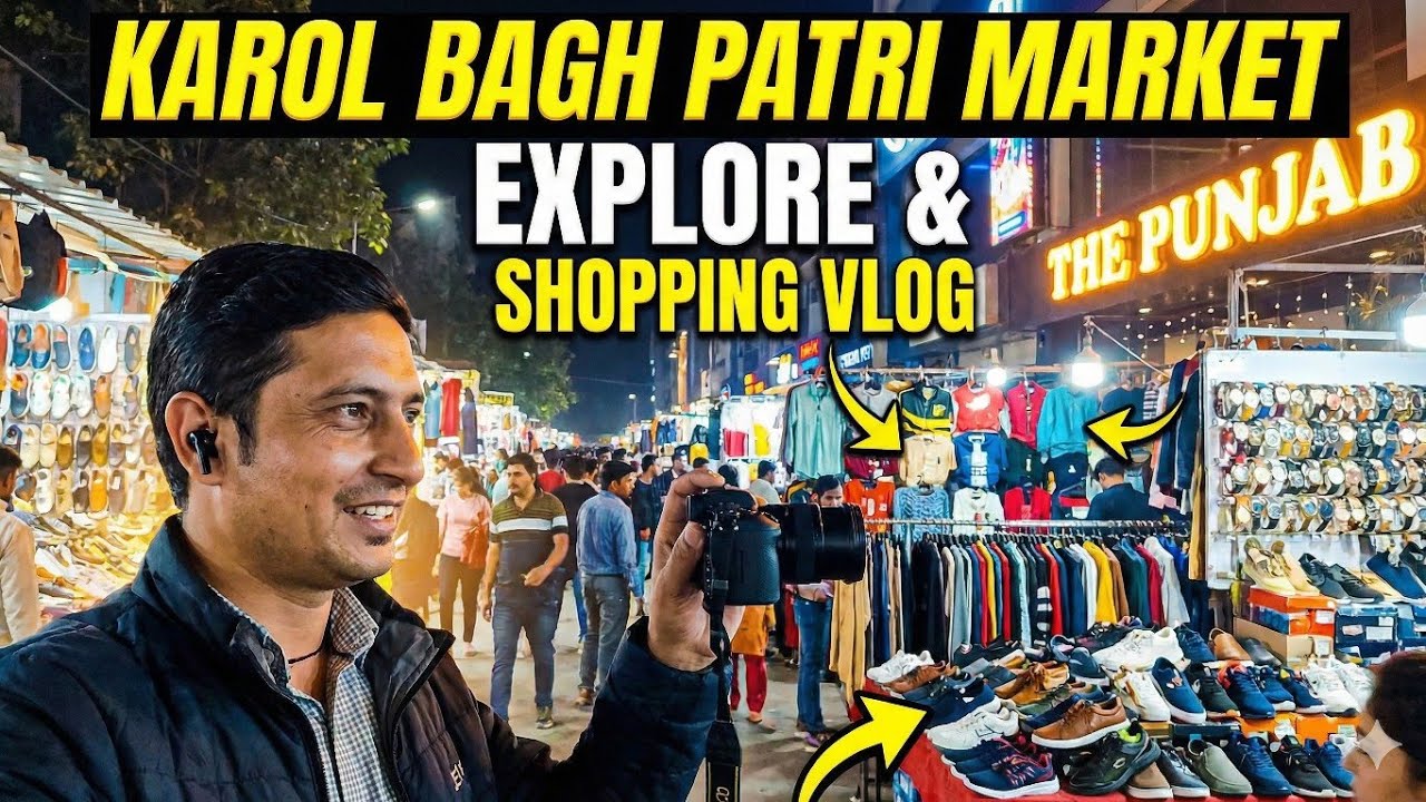 Karol Bagh Street Market Tour | Branded Shoes & Watches Starting ₹100? 